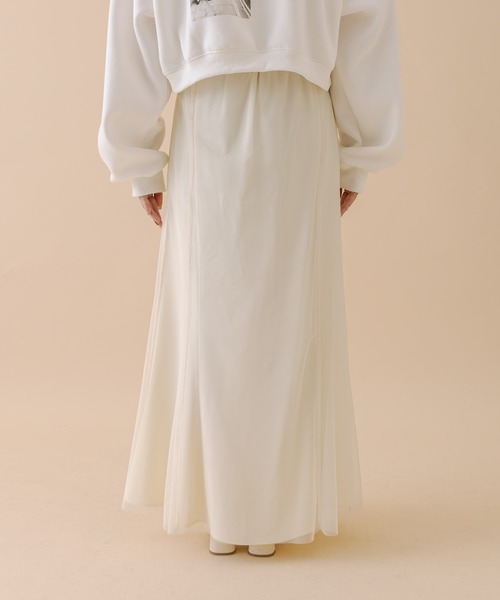 mline（エムライン）の「[mline]チュールマーメイドスカート（スカート・レディース・ブラック/アイボリー・2/1）」の12枚目の写真