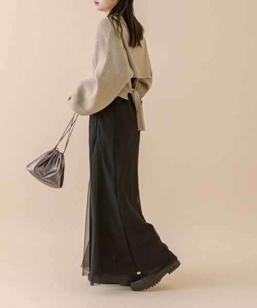 mline（エムライン）の「[mline]チュールマーメイドスカート（スカート・レディース・ブラック/アイボリー・2/1）」の21枚目の写真