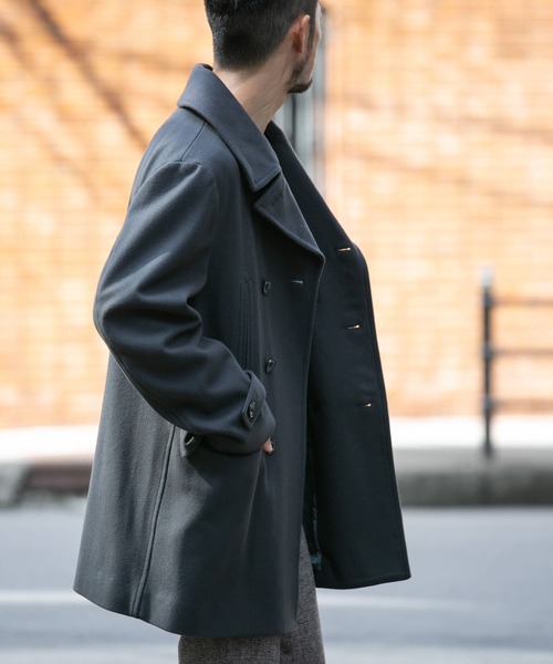 URBAN RESEARCH ROSSO MEN（アーバンリサーチロッソメン）の「『XLサイズあり』Bellandiメルトンピーコート（ピーコート・メンズ・モカ/チャコールグレー/ブラック・LARGE/X-LARGE/MEDIUM）」の4枚目の写真