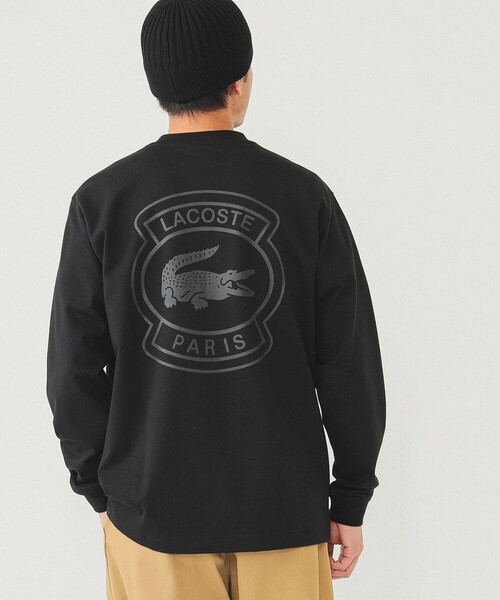 BEAMS【別注】 LACOSTE /ロゴロングス リーブTシャツ BEAMS（ビームス）【別注】LACOSTE / ロゴ ロングスリーブ T