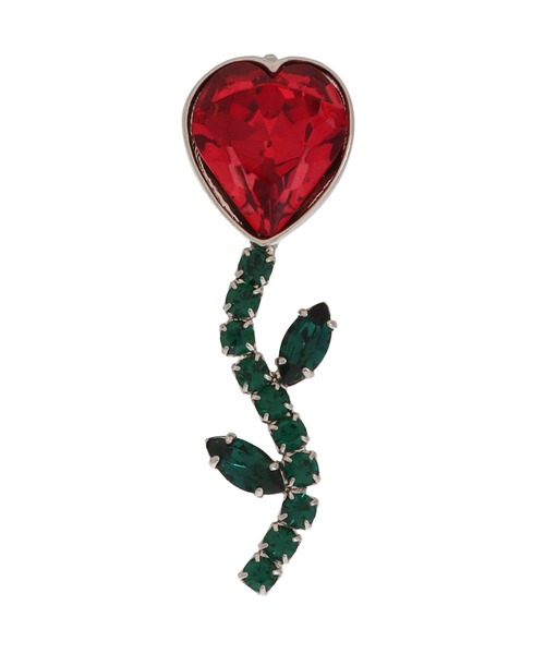 PAMEO POSE(パメオポーズ)の「Heart Flower Pierce(ピアス(両耳用)・レディース・レッド/クリア・FREE)」の9枚目の写真