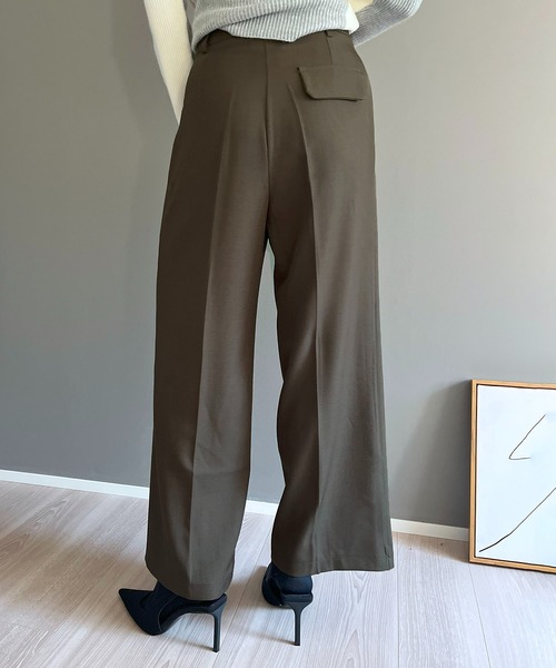 Jewelobe（ジュエローブ）の「タックワイドルーズスラックス（スラックス・レディース・グレー/ブラック/ブラウン・S/M/L）」の18枚目の写真