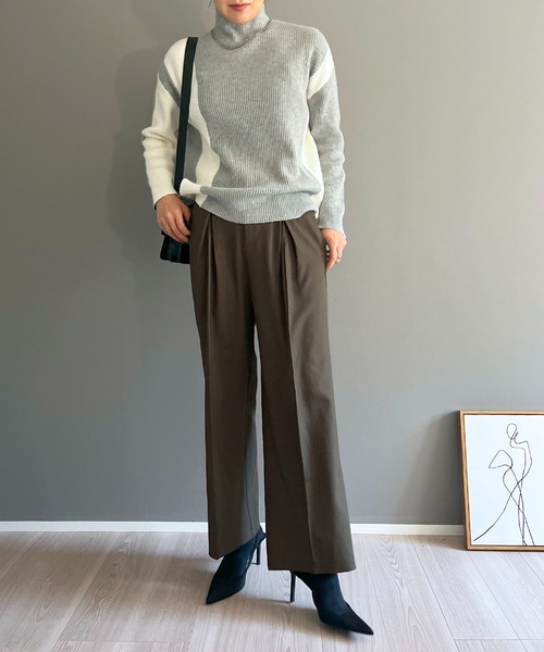 Jewelobe（ジュエローブ）の「タックワイドルーズスラックス（スラックス・レディース・グレー/ブラック/ブラウン・S/M/L）」の20枚目の写真