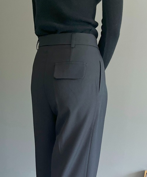 Jewelobe（ジュエローブ）の「タックワイドルーズスラックス（スラックス・レディース・グレー/ブラック/ブラウン・S/M/L）」の22枚目の写真