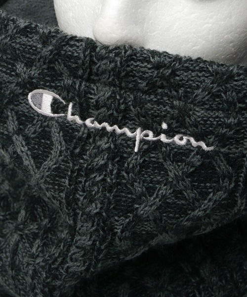Champion(チャンピオン)の「ケーブル編みニット 裏ボア ネックウォーマー(ネックウォーマー/スヌード・メンズ・グレー/ブラック・FREE)」の10枚目の写真