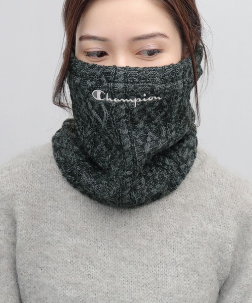 Champion(チャンピオン)の「ケーブル編みニット 裏ボア ネックウォーマー(ネックウォーマー/スヌード・メンズ・グレー/ブラック・FREE)」の19枚目の写真