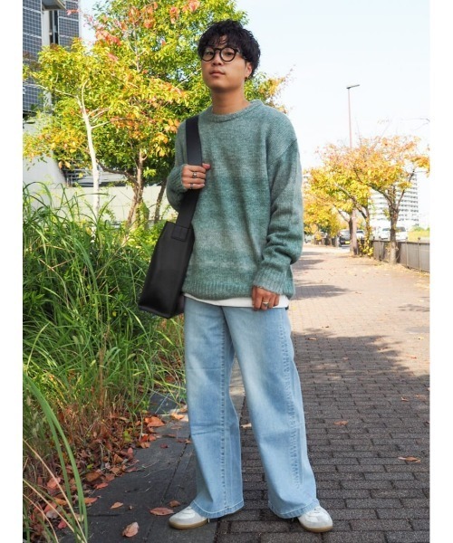 Right-on(ライトオン)の「グラデーションニットレイヤード(ニット/セーター・メンズ・グリーン/ベージュ/ダークグレー・M/L/XL)」の17枚目の写真