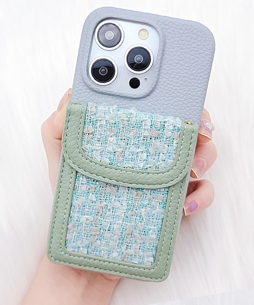 CHANEL ツイードiPhoneケース イエロー シャネル ツイード iphone17/16promax ケース 女子 iphone15plus