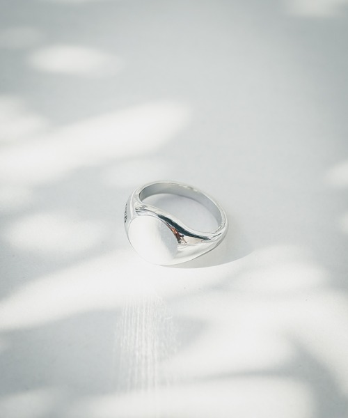 NO WAY(ノーウェイ)の「【CALM】BRASS Signet Ring(リング・レディース・シルバー/ゴールド/ブラック・11号/9号/13号/15号)」の3枚目の写真