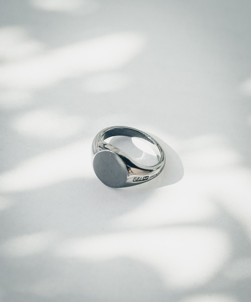 NO WAY(ノーウェイ)の「【CALM】BRASS Signet Ring(リング・レディース・シルバー/ゴールド/ブラック・11号/9号/13号/15号)」の2枚目の写真