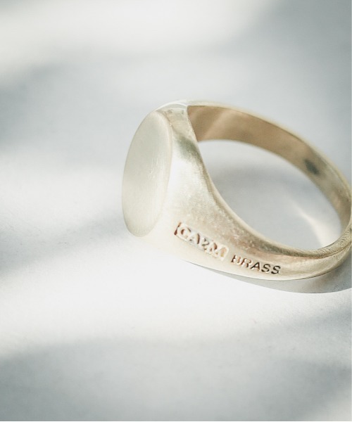NO WAY(ノーウェイ)の「【CALM】BRASS Signet Ring(リング・レディース・シルバー/ゴールド/ブラック・11号/9号/13号/15号)」の4枚目の写真