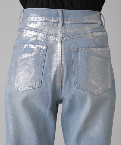 FREE'S MART(フリーズマート)の「アシメベルトストレートデニム(デニムパンツ・レディース・ホワイト系その他/ケミカルウォッシュ/ワンウォッシュ・SMALL/MEDIUM)」の21枚目の写真