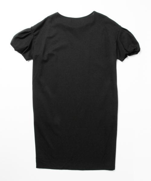 Demi-Luxe BEAMS(デミルクス ビームス)の「Demi-Luxe BEAMS / バルーンスリーブ ポンチワンピース(ワンピース・レディース・ブラック/グリーン系その他・ONE SIZE)」の10枚目の写真