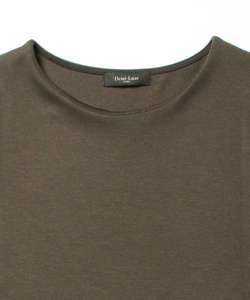 Demi-Luxe BEAMS(デミルクス ビームス)の「Demi-Luxe BEAMS / バルーンスリーブ ポンチワンピース(ワンピース・レディース・ブラック/グリーン系その他・ONE SIZE)」の11枚目の写真