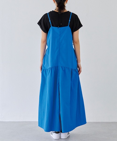 LAVEANGE(ラビアンジェ)の「ドロストキャミワンピース(ワンピース・レディース・チャコールグレー/ブルー/ブラック・M/LL/3L/4L/5L)」の18枚目の写真