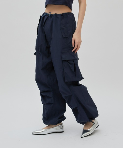 Lui's(ルイス)の「【cierio/シエリオ】コットンナイロンドロストパンツ(その他パンツ・レディース・ブラック/ネイビー・FREE)」の1枚目の写真