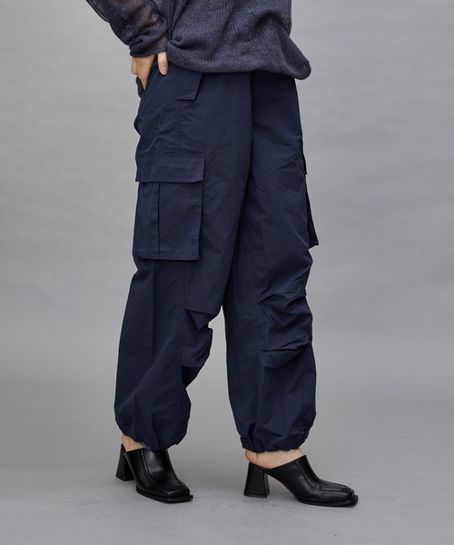 Lui's(ルイス)の「【cierio/シエリオ】コットンナイロンドロストパンツ(その他パンツ・レディース・ブラック/ネイビー・FREE)」の8枚目の写真