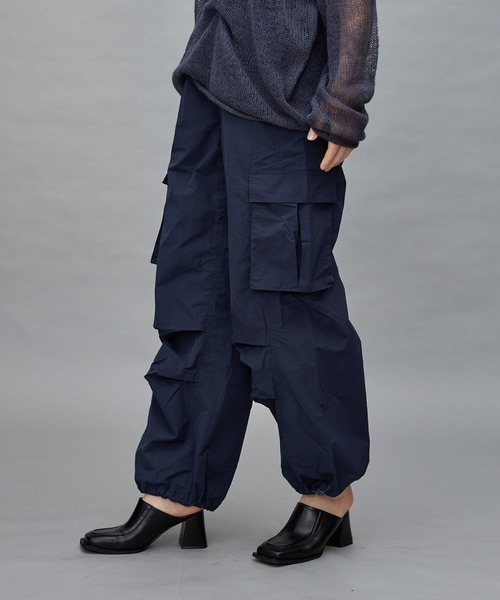 Lui's(ルイス)の「【cierio/シエリオ】コットンナイロンドロストパンツ(その他パンツ・レディース・ブラック/ネイビー・FREE)」の9枚目の写真