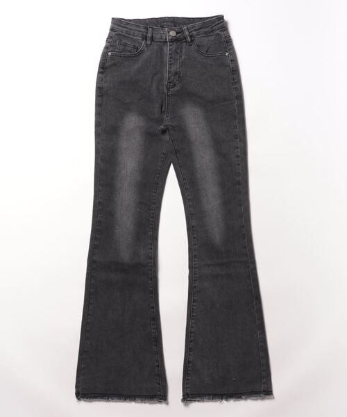 aimoha(アイモハ)の「細みベルボトムデニム(デニムパンツ・レディース・ネイビー/ブルー/ダークグレー・SMALL/MEDIUM/LARGE)」の19枚目の写真