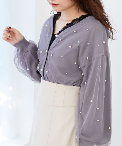 MAJESTIC LEGON（マジェスティックレゴン）の「前後2wayレースインナー（タンクトップ・レディース・オフホワイト/ブラック/ライトグレー・MEDIUM）」の12枚目の写真