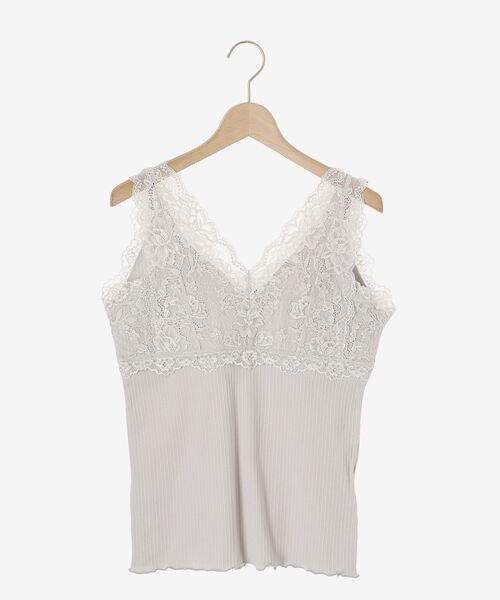 MAJESTIC LEGON（マジェスティックレゴン）の「前後2wayレースインナー（タンクトップ・レディース・オフホワイト/ブラック/ライトグレー・MEDIUM）」の17枚目の写真