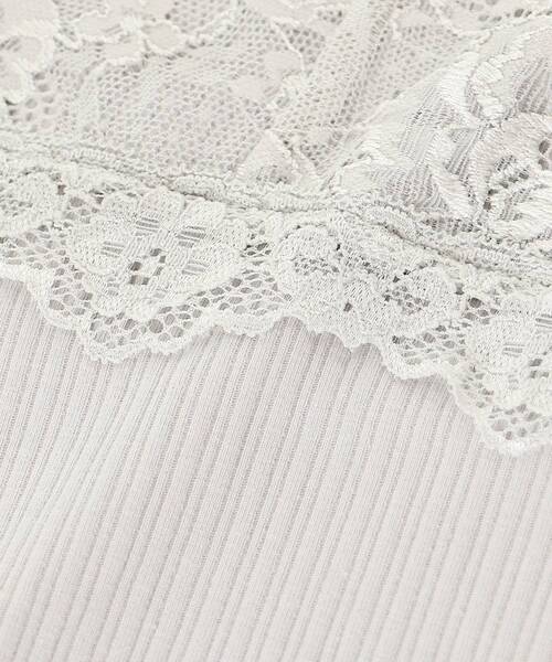 MAJESTIC LEGON（マジェスティックレゴン）の「前後2wayレースインナー（タンクトップ・レディース・オフホワイト/ブラック/ライトグレー・MEDIUM）」の22枚目の写真