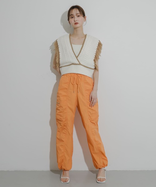 SENSE OF PLACE by URBAN RESEARCH(センスオブプレイスバイアーバンリサーチ)の「フリンジニットベスト(ベスト・レディース・グレー系その他/アイボリー/ブルー系その他・ONE)」の9枚目の写真