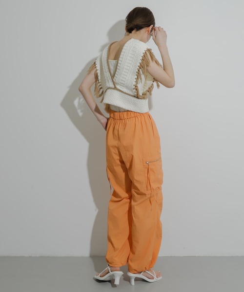 SENSE OF PLACE by URBAN RESEARCH(センスオブプレイスバイアーバンリサーチ)の「フリンジニットベスト(ベスト・レディース・グレー系その他/アイボリー/ブルー系その他・ONE)」の10枚目の写真