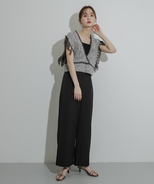 SENSE OF PLACE by URBAN RESEARCH(センスオブプレイスバイアーバンリサーチ)の「フリンジニットベスト(ベスト・レディース・グレー系その他/アイボリー/ブルー系その他・ONE)」の20枚目の写真