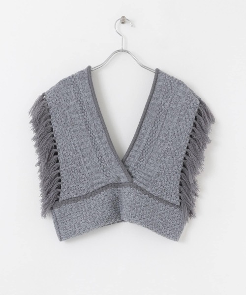 セール】フリンジニットベスト（ベスト）｜SENSE OF PLACE by URBAN