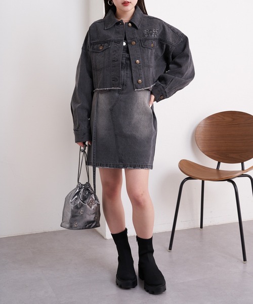 Chico(チコ)の「【2024SS】スタッズ巾着バッグ(ショルダーバッグ・レディース・シルバー/ブラック/アイボリー・FREE)」の12枚目の写真