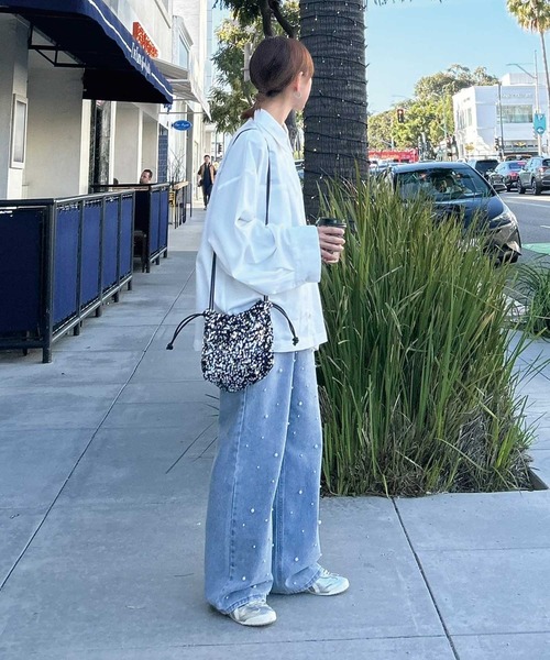 CORNERS by KR(コーナーズバイケーアール)の「【CORNERS by KR 】ワイドスリーブシャツ(シャツ/ブラウス・レディース・チャコールグレー/ネイビー/ブラック/ホワイト・M)」の12枚目の写真