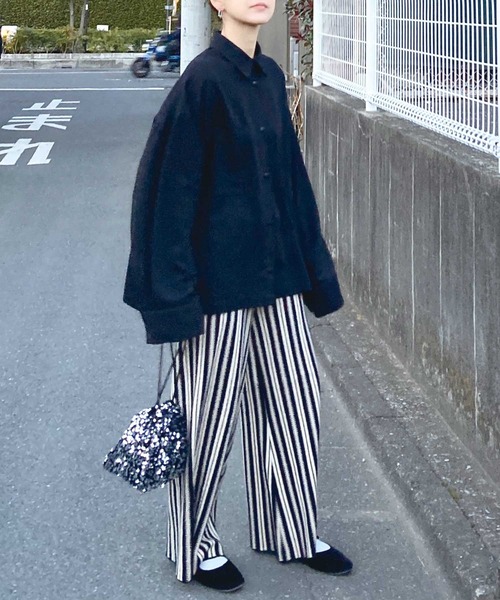 CORNERS by KR(コーナーズバイケーアール)の「【CORNERS by KR 】ワイドスリーブシャツ(シャツ/ブラウス・レディース・チャコールグレー/ネイビー/ブラック/ホワイト・M)」の22枚目の写真