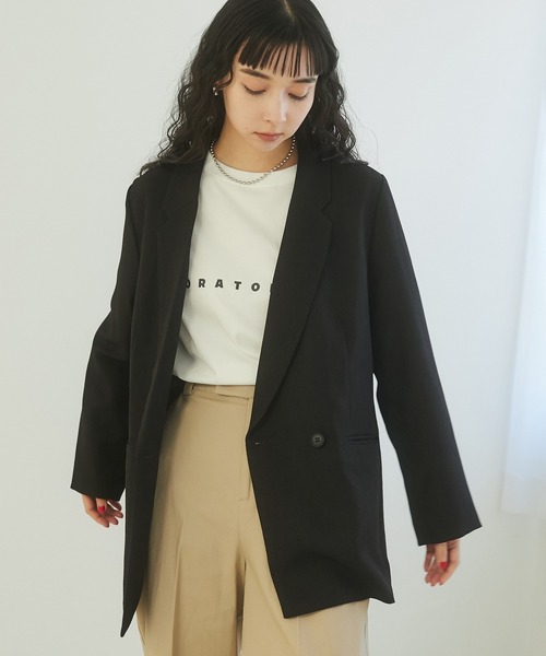 hunch（ハンチ）の「オーバーサイズダブルジャケット（テーラード