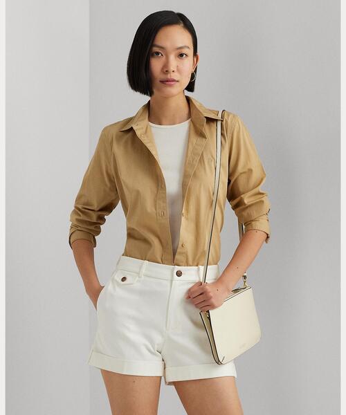 【RALPH LAUREN】レザー ミディアム Landyn クロスボディバッグ LAUREN RALPH LAUREN(ローレン ラルフ ローレン)の「レザー