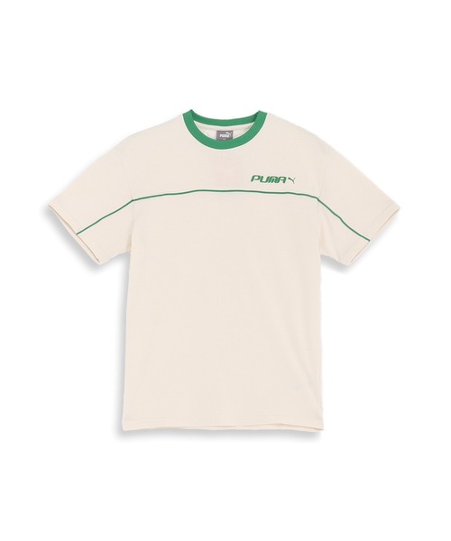 PUMA(プーマ)の「PUMA プーマ メンズ CORE HERITAGE MX グラフィック 半袖 Tシャツ(Tシャツ/カットソー・メンズ・オフホワイト/ベージュ系その他/ブラック・X-LARGE/LARGE/MEDIUM/SMALL/XX-LARGE)」の1枚目の写真