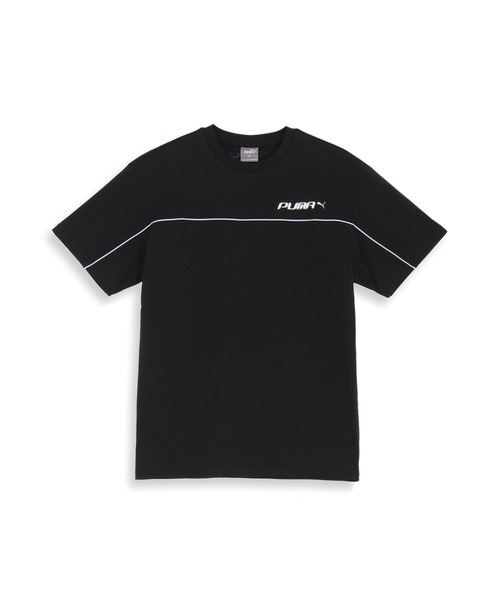 PUMA(プーマ)の「PUMA プーマ メンズ CORE HERITAGE MX グラフィック 半袖 Tシャツ(Tシャツ/カットソー・メンズ・オフホワイト/ベージュ系その他/ブラック・X-LARGE/LARGE/MEDIUM/SMALL/XX-LARGE)」の2枚目の写真