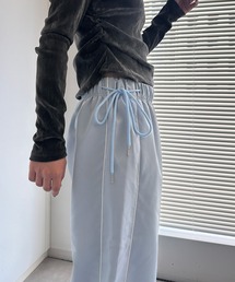 solleim（ソルレム）の「[全骨格美脚見え]リボンラインイージーパンツ（スウェットパンツ）」