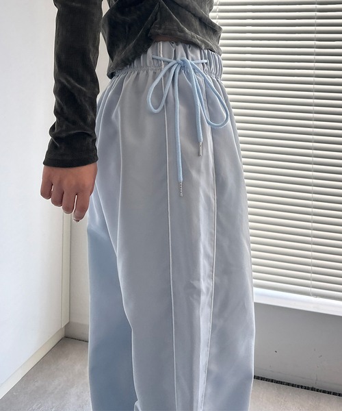 solleim（ソルレム）の「[全骨格美脚見え]リボンラインイージーパンツ（その他パンツ・レディース・ブルー/グレー/ブラック・S/M）」の11枚目の写真