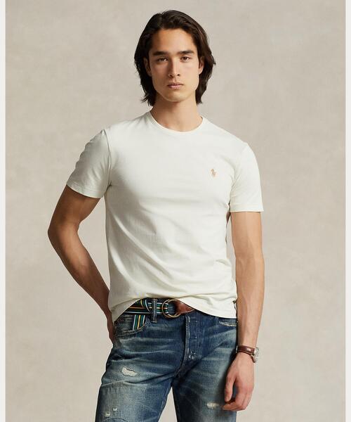 POLO RALPH LAUREN(ポロ ラルフ ローレン)の「カスタム スリム クルーネック T シャツ(Tシャツ/カットソー・メンズ・ナチュラル・L/M/S/XS/XXL/XL)」の1枚目の写真