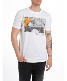 コットンジャージーカスタムガレージグラフィックプリントTシャツ