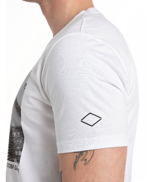 【セール】コットンジャージーカスタムガレージグラフィックプリントTシャツ（Tシャツ/カットソー）｜REPLAY（リプレイ）