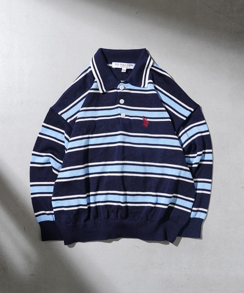 U.S. POLO ASSN.(ユーエスポロアッスン)の「【WEB限定】【KIDS】【U.S. POLO ASSN/ユーエスポロアッスン】ワンポイント刺繍ニットポロ(ポロシャツ・キッズ・ネイビー/ホワイト/ブラック・100/120/140/150)」の1枚目の写真