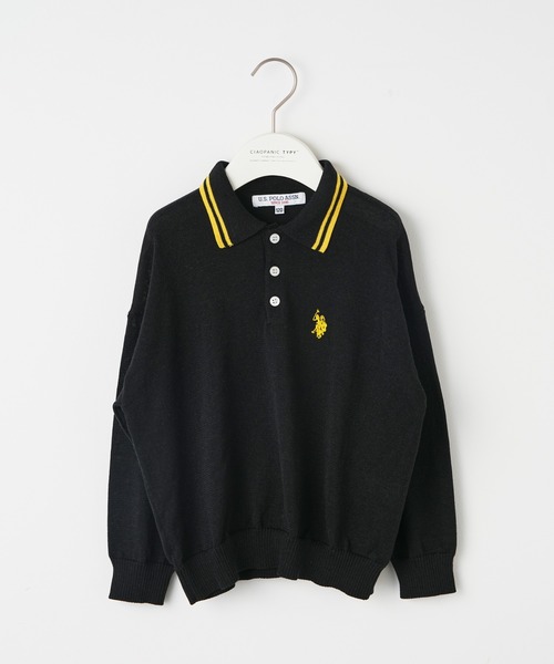 U.S. POLO ASSN.(ユーエスポロアッスン)の「【WEB限定】【KIDS】【U.S. POLO ASSN/ユーエスポロアッスン】ワンポイント刺繍ニットポロ(ポロシャツ・キッズ・ネイビー/ホワイト/ブラック・100/120/140/150)」の12枚目の写真