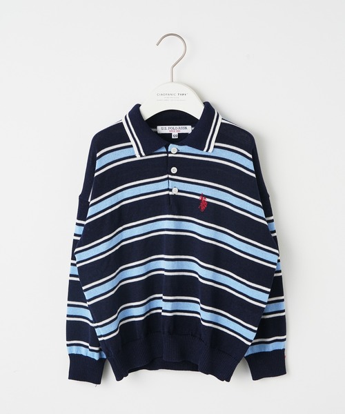 U.S. POLO ASSN.(ユーエスポロアッスン)の「【WEB限定】【KIDS】【U.S. POLO ASSN/ユーエスポロアッスン】ワンポイント刺繍ニットポロ(ポロシャツ・キッズ・ネイビー/ホワイト/ブラック・100/120/140/150)」の14枚目の写真