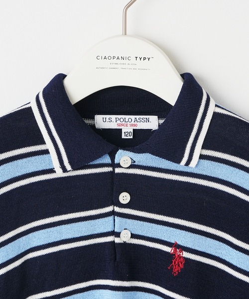 U.S. POLO ASSN.(ユーエスポロアッスン)の「【WEB限定】【KIDS】【U.S. POLO ASSN/ユーエスポロアッスン】ワンポイント刺繍ニットポロ(ポロシャツ・キッズ・ネイビー/ホワイト/ブラック・100/120/140/150)」の15枚目の写真