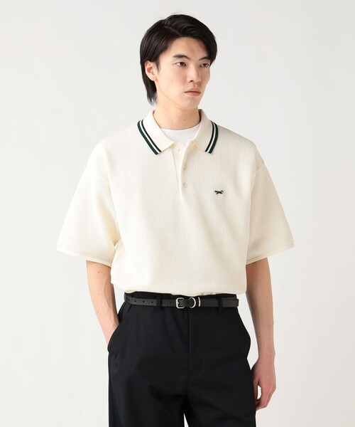 PENNEYS（ぺニーズ）の「【ユニセックス】PENNEY'S / フォックス ニット ポロシャツ（ポロシャツ・メンズ・ネイビー/ホワイト/グリーン・MEDIUM/SMALL/LARGE）」の5枚目の写真