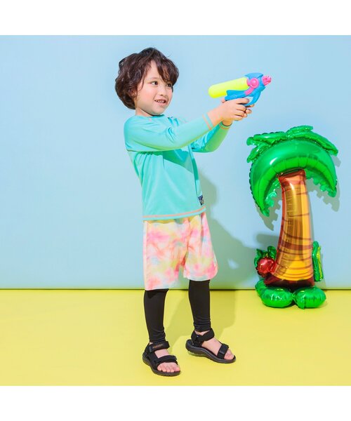 BREEZE（ブリーズ）の「【UVカット】ラッシュレギンス（水着・キッズ・ブラック・140/120/100）」の2枚目の写真