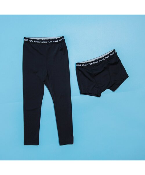 BREEZE（ブリーズ）の「【UVカット】ラッシュレギンス（水着・キッズ・ブラック・140/120/100）」の4枚目の写真