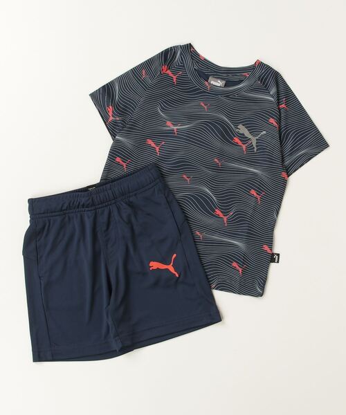 プーマ PUMA ACTIVE SPORTS ポリ AOP Tシャツ ショーツ セット_（T